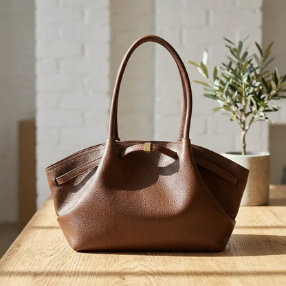 Bolsa Tote de Couro PU com Grande Capacidade