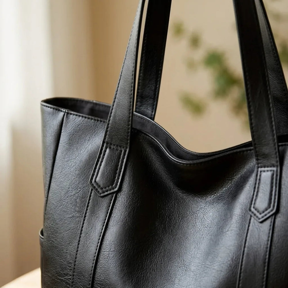 Bolsa Tote Vegana de Grande Capacidade