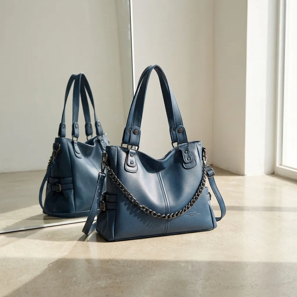 Bolsa de Luxo Feminina em Couro Macio