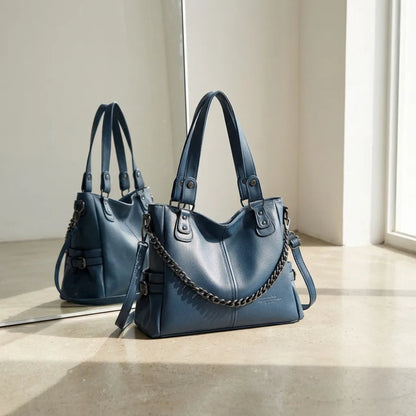 Bolsa de Luxo Feminina em Couro Macio