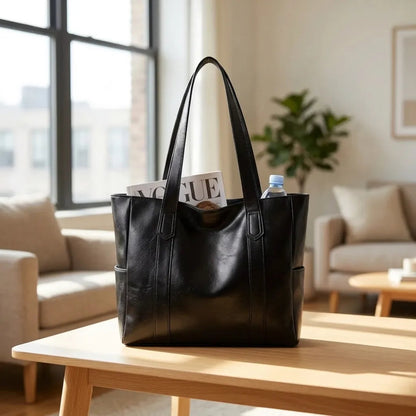 Bolsa Tote Vegana de Grande Capacidade