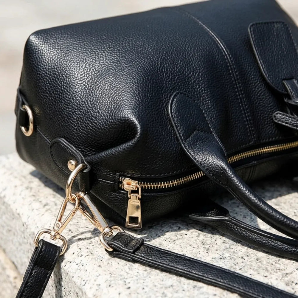 Bolsa de Ombro em Couro Macio - Elegância Casual