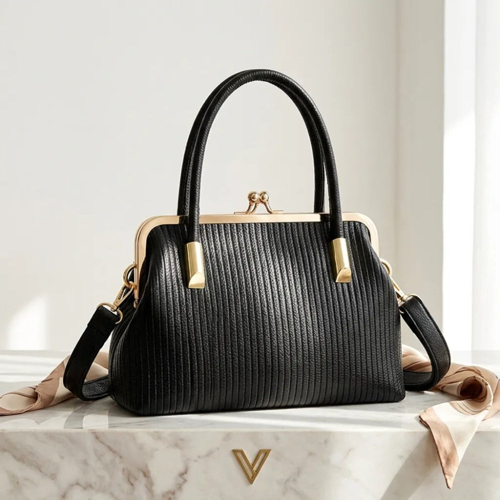 Bolsa Feminina Luxo Couro Transversal e Ombro